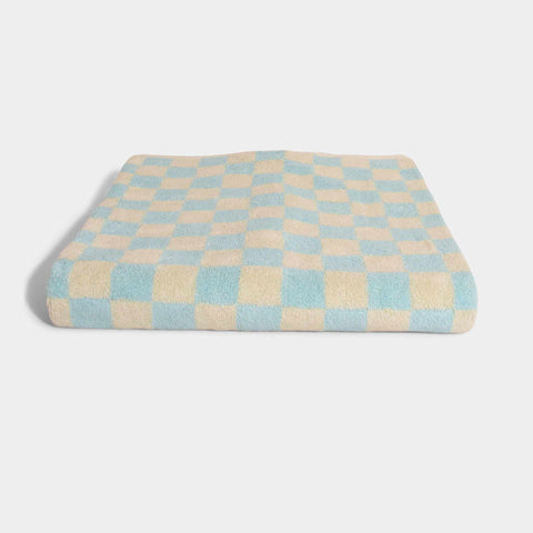 Check Håndklæder- Pale blue