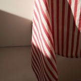 Duge - Hør Red stripe