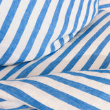 Hør pudebetræk - Blue stripe