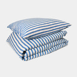 Hør sengesæt - Blue stripe