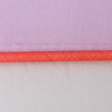 Bomuldssatin sengesæt - Light pink & cream