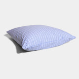 Bomuldspercale pudebetræk - Blue shirt stripe